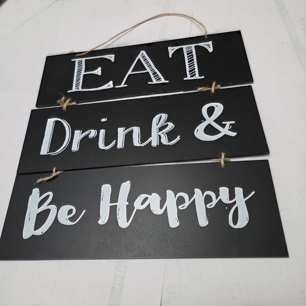 Black and White Home Decor Wall Sign
